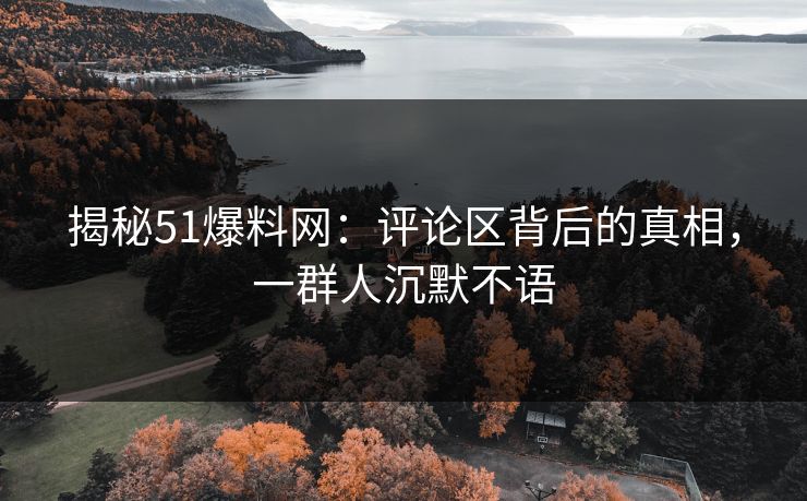 揭秘51爆料网：评论区背后的真相，一群人沉默不语