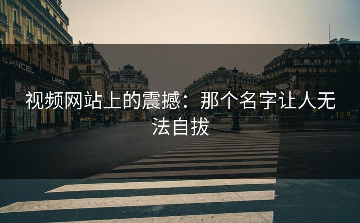 视频网站上的震撼:那个名字让人无法自拔 视频网站上的震撼:那个名字让人无法自拔
